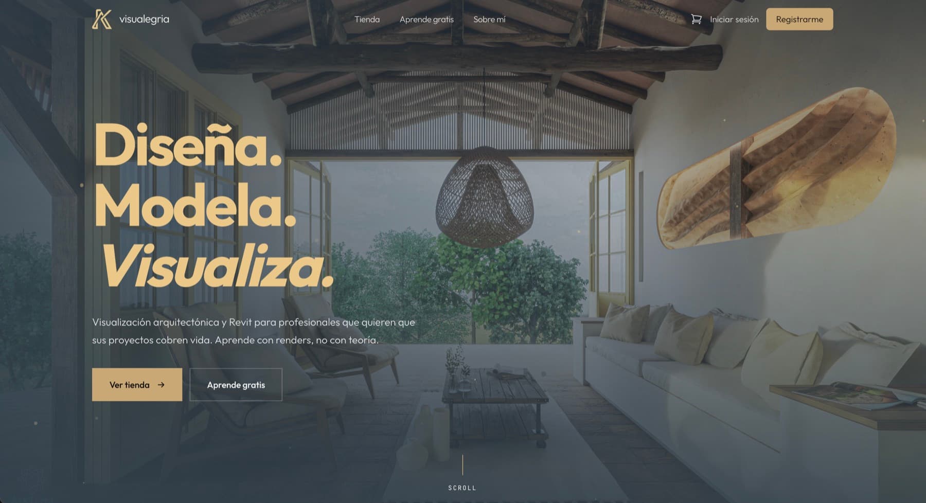 Página de inicio de Visualegria